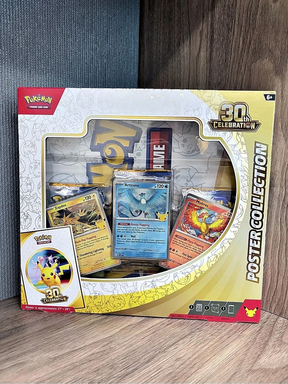 ✨Pokémon TCG 30th Anniversary Poster Collection Trading Card Collection NWT